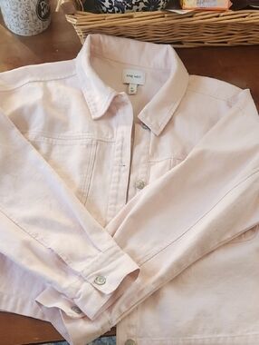 Nine West Pale Pink Denim Jacket